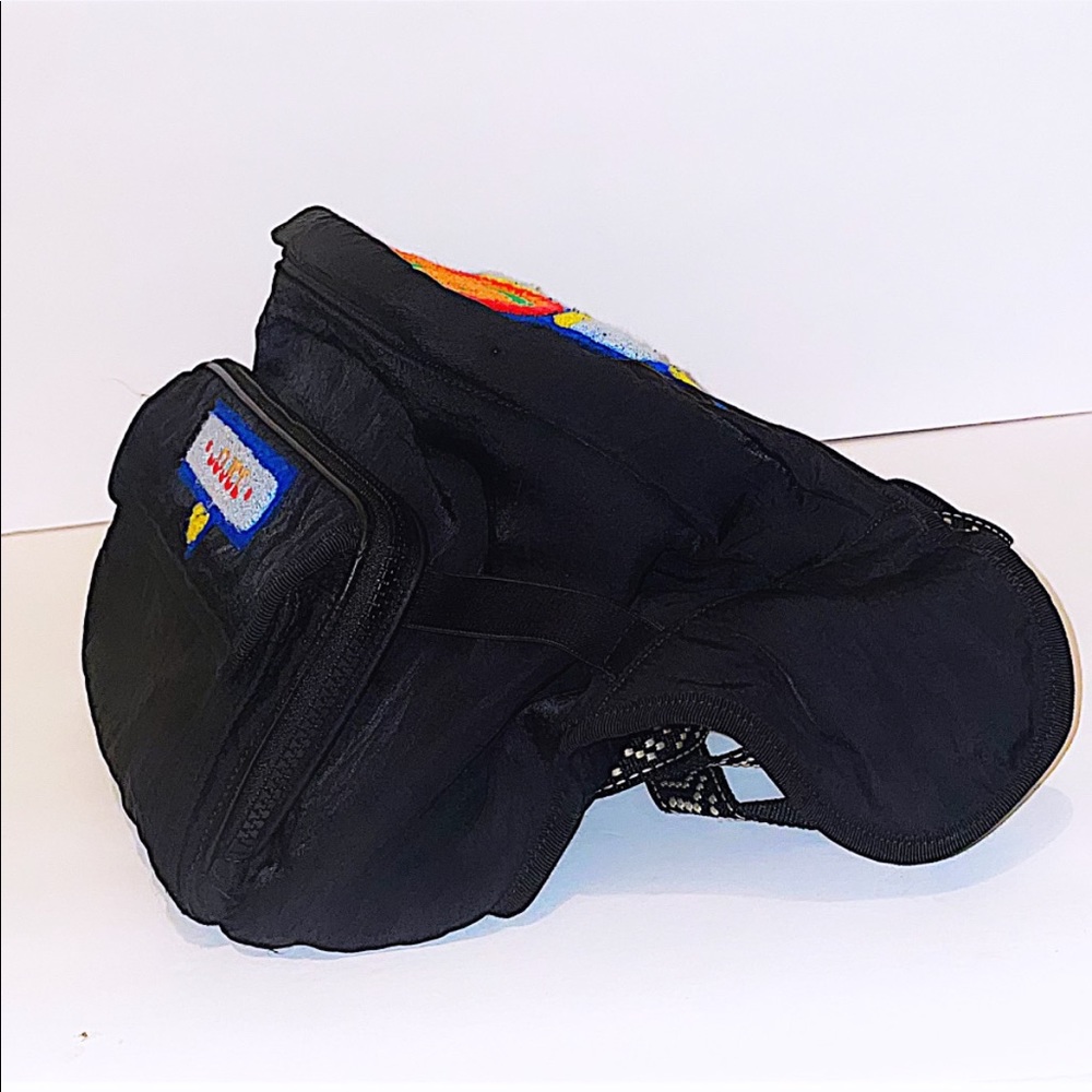 Authentic Gucci Black Nylon Embroidered Logo “Loved” 2 Way Backpack/Body Bag - Picture 5 of 13